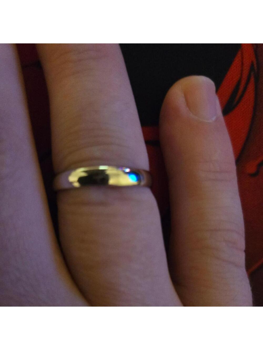 Pure silver promise ring - Picture 2 of 4